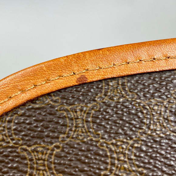 Celine Macadam Pattern Canvas Diagonal Shoulder Bag Brown - Picture 4 of 6